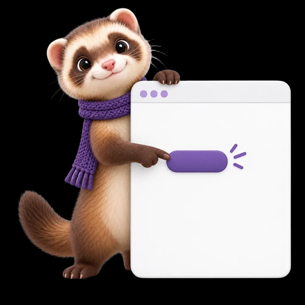 Snoot peering curiously at a web page